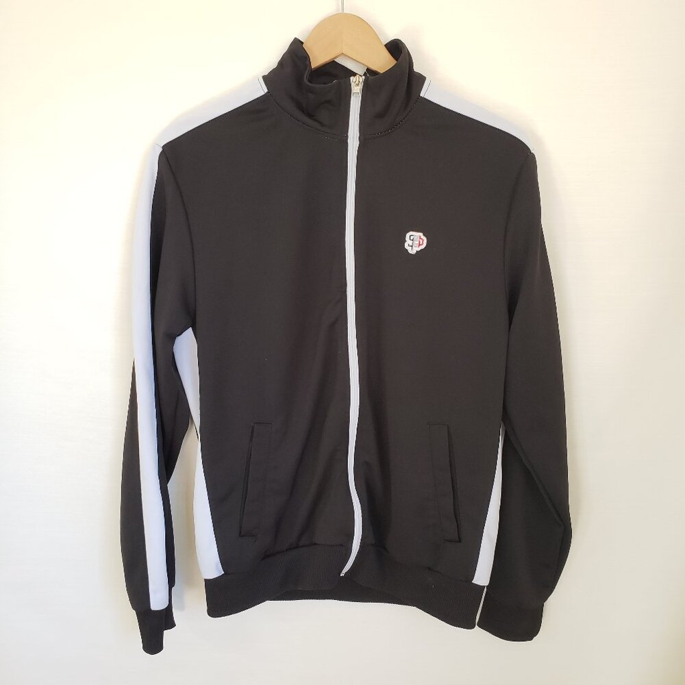 Southpole Sporty Track Jacket Zip Up Black/ White Men's Small